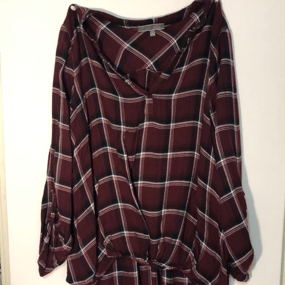 Plaid top